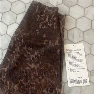Lululemon Athletica Brown Patterned Pants